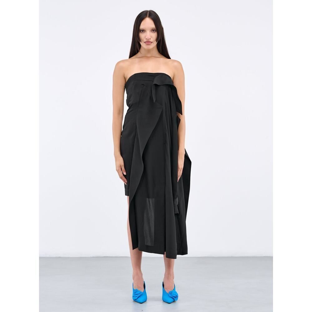 JW Anderson trench bandeau dress black UK8/US4